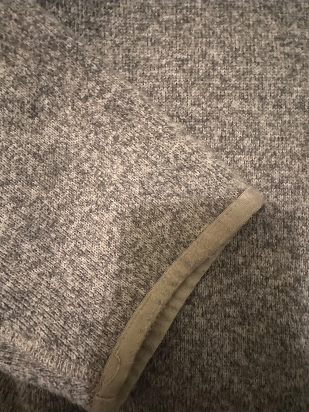 The North Face Heathered Olive Quarter-Zip Fleece Pullover size 2XL